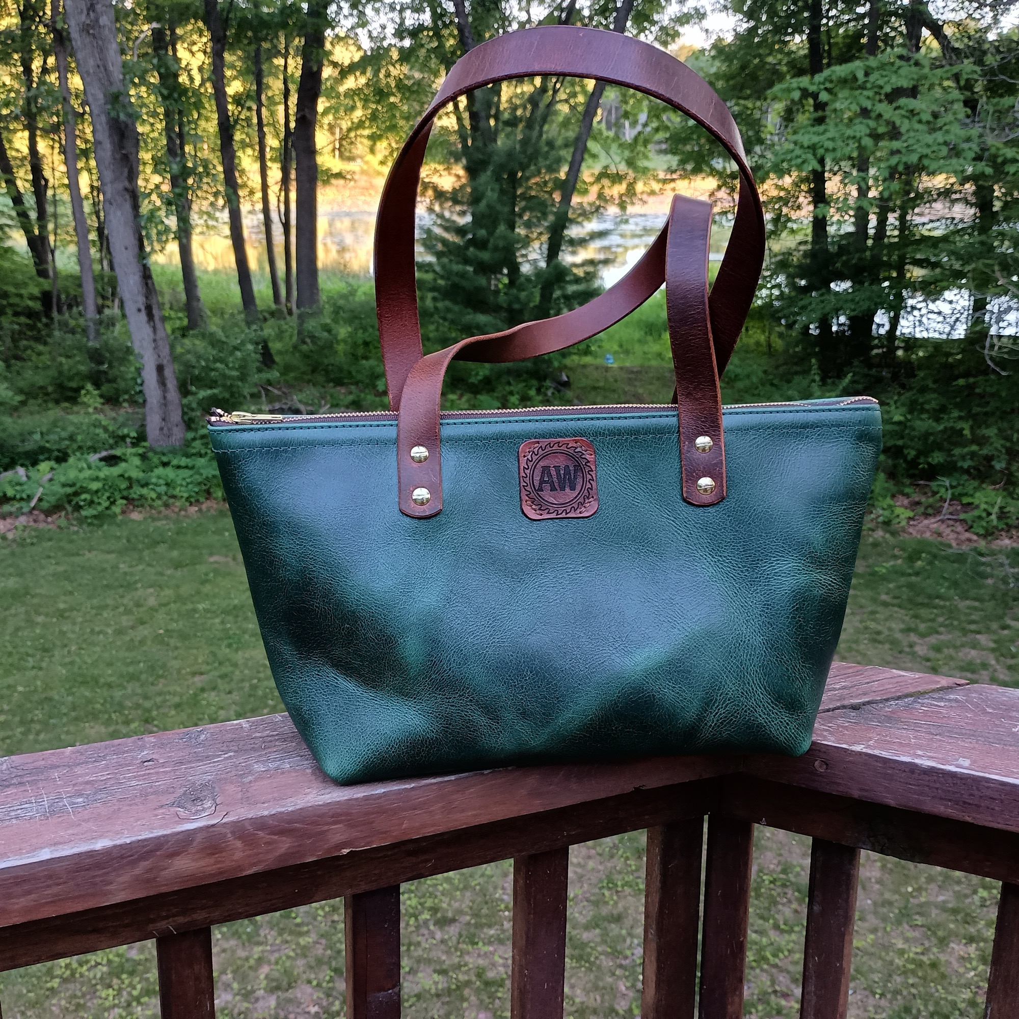 Custom Emerald Purse — custom leather by Wyatt Custom