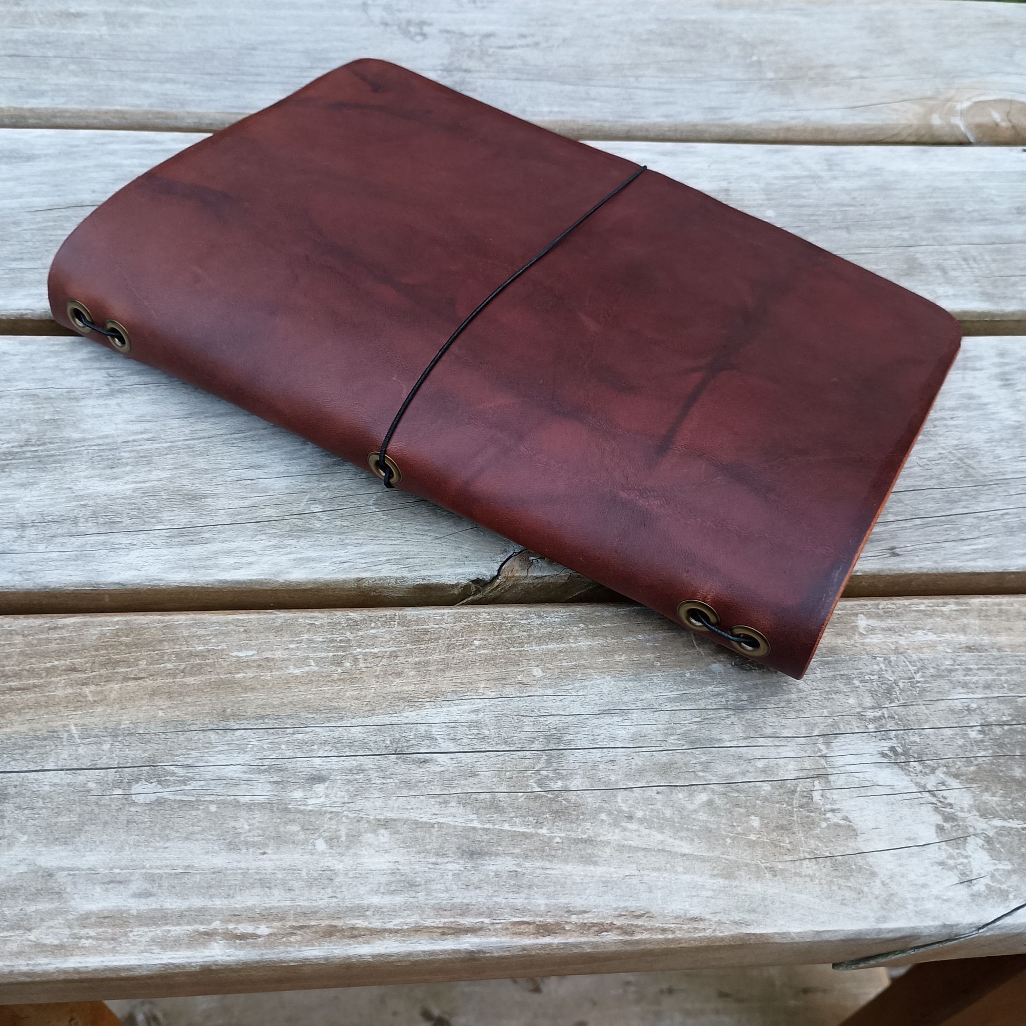 Simple Wrap Journal Cover — custom leather by Wyatt Custom